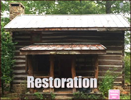 Historic Log Cabin Restoration  Spring Garden, Alabama